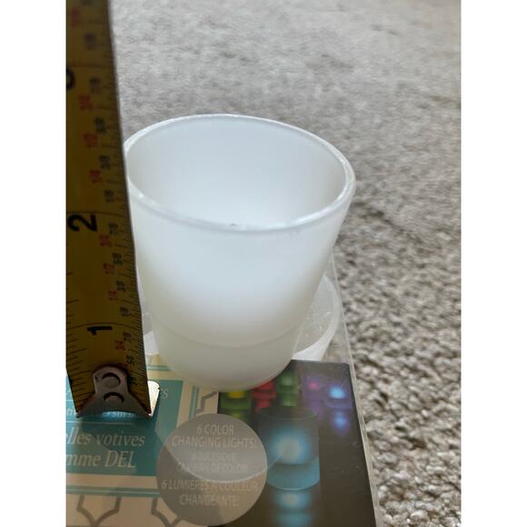 LED Flameless Tea Candles set of 6 Rainbow colors NIB - Picture 6 of 9